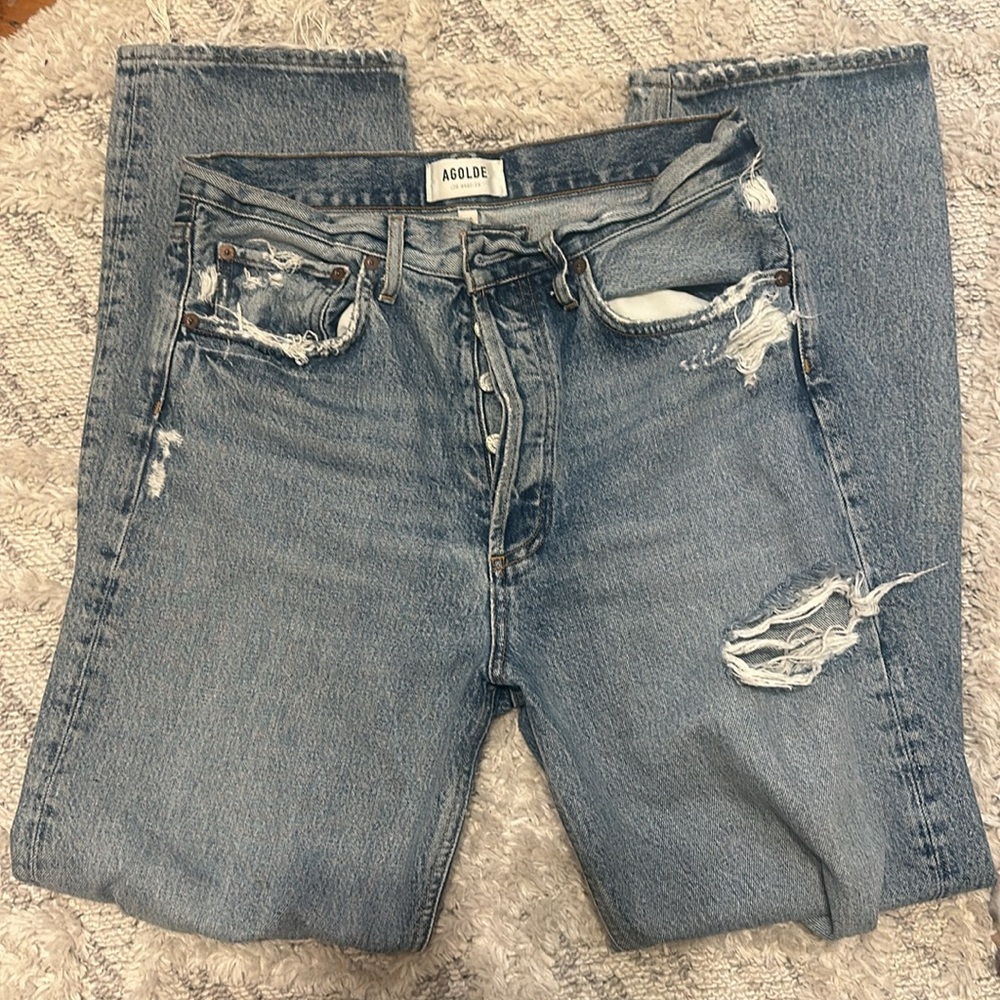 Agolde 90s Mid Rise Jeans in Isolate - Picture 5 of 5